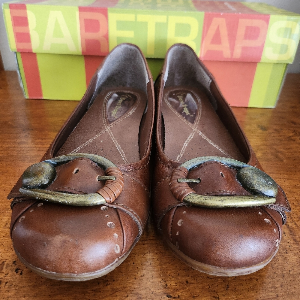 BareTraps Carla Brown Leather Flats Size 6 1/2 M - Picture 7 of 15